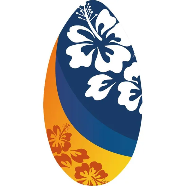 Skimboard med Blomster 94 cm -