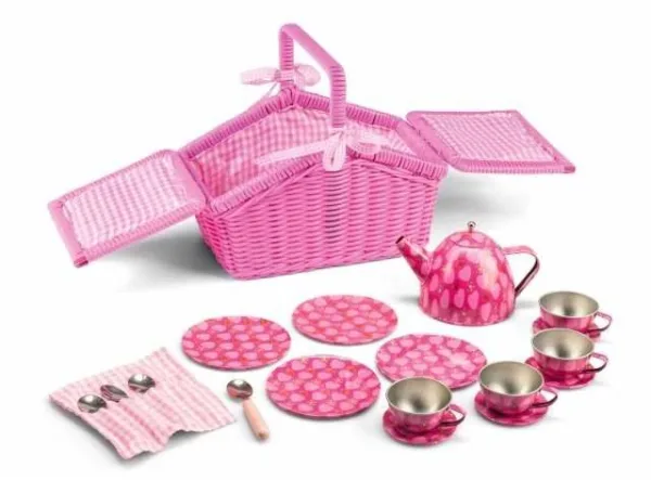 Picnickurv med testel, 18 dele -