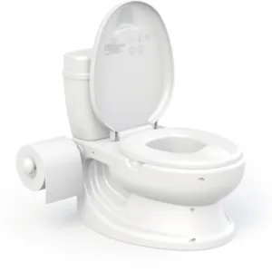 Toilet træner med lyd, hvid -
