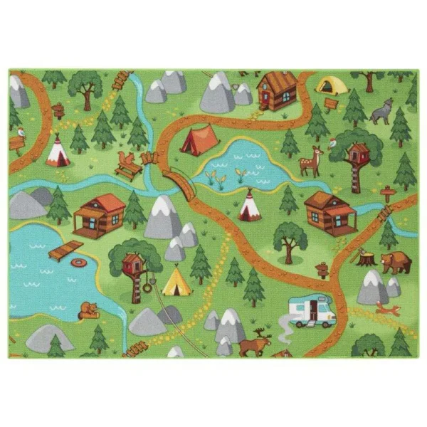Gulvtæppe, Legetæppe Hike Town 95 x 133 -