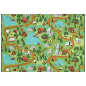 Gulvtæppe, Legetæppe Hike Town 140 x 200 -