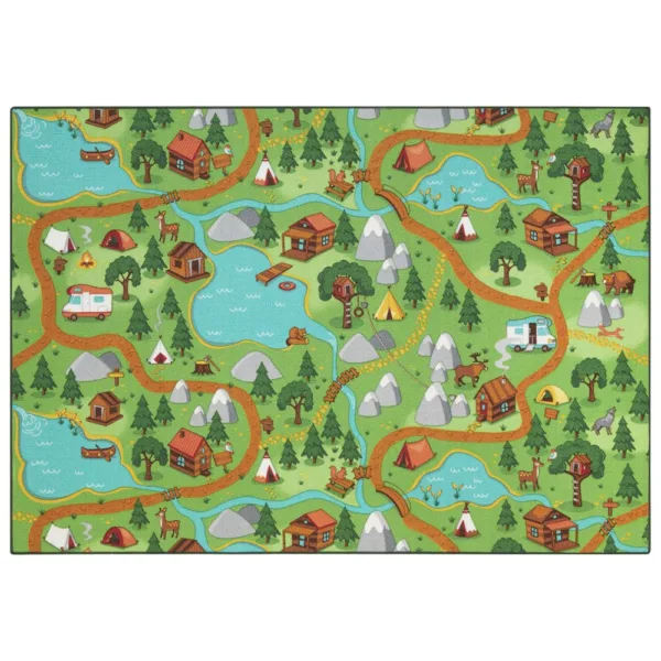 Gulvtæppe, Legetæppe Hike Town 140 x 200 -