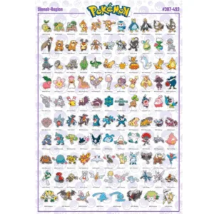 Pokemon Sinnoh Region Plakat 91,5x61 cm -